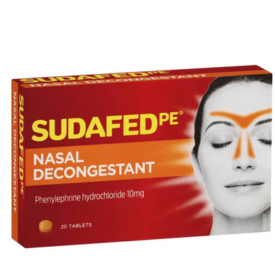 MedT - Sudafed Nasal Decongestant 20's