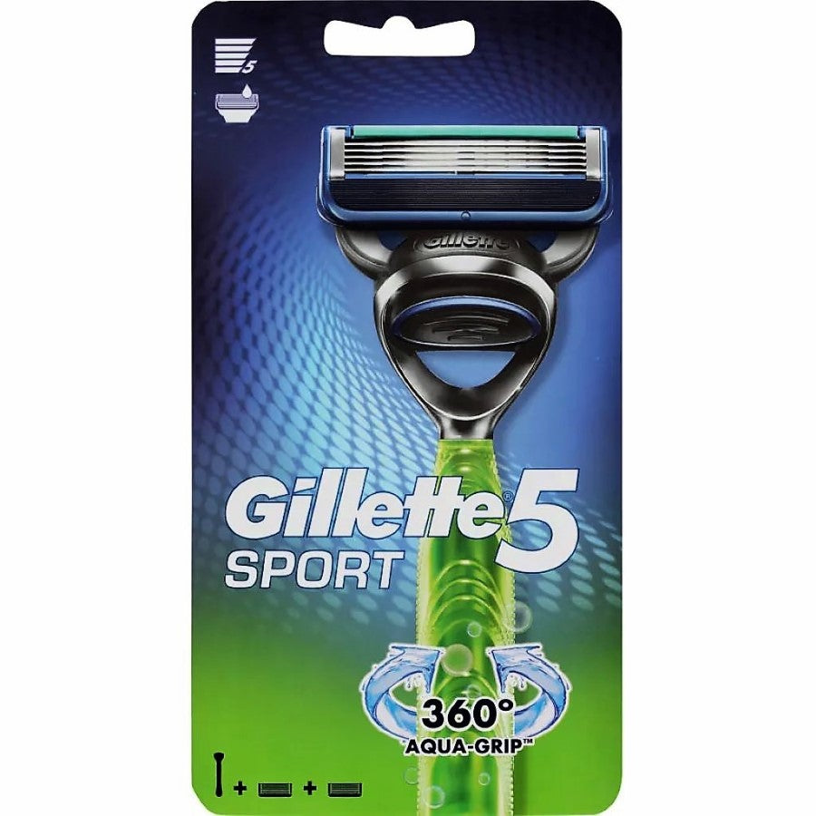 Gillette Sport5 Handle + 2 Cartridges