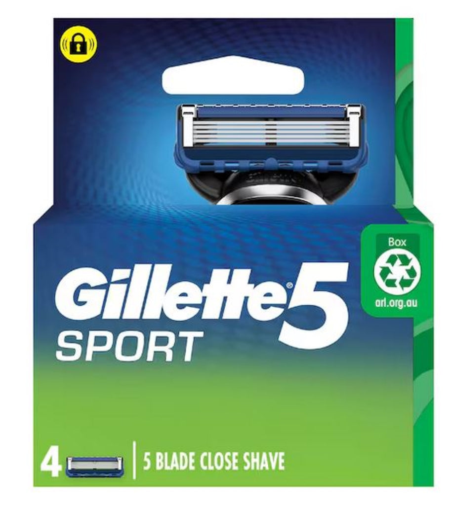Gillette Blades Sport5 4 Cartridges