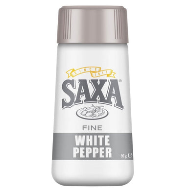 Salt - Saxa White Pepper 50g