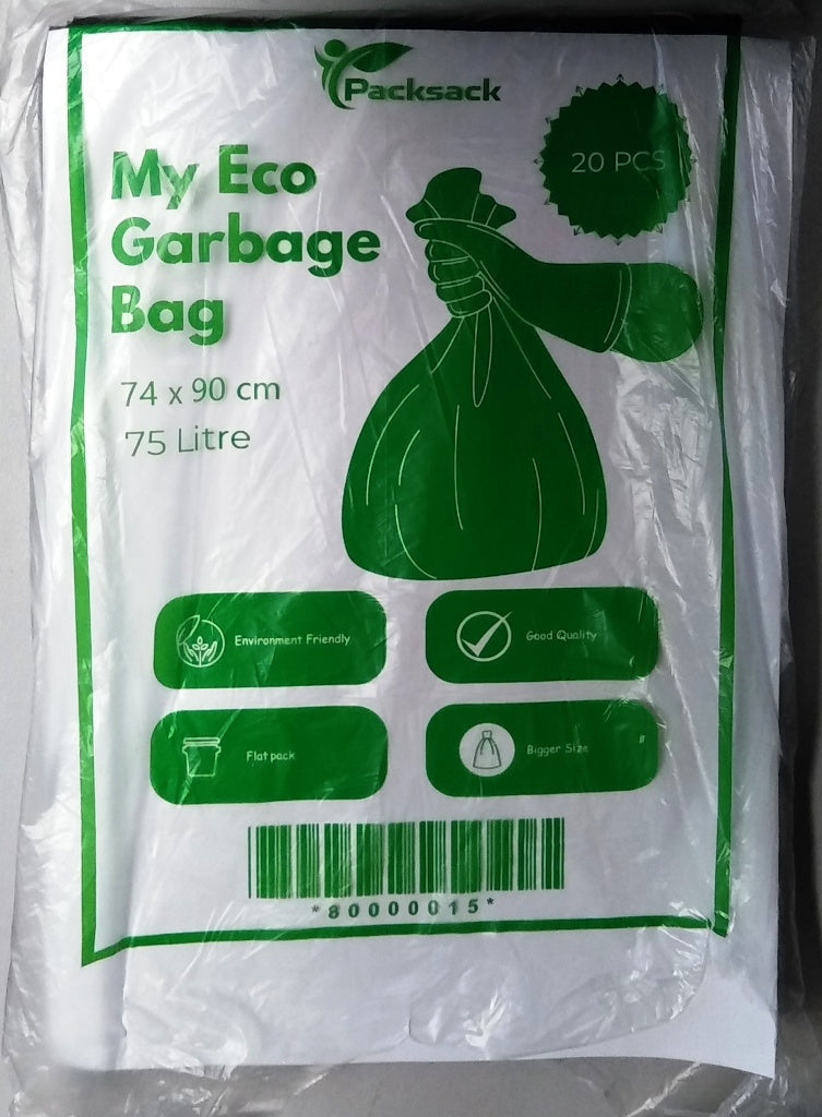 BagG - Garbage Bags 75Lt 74x90cm 20bags flat