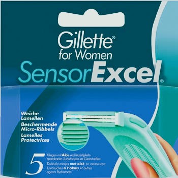 Gillette Blades SensorExcel For Women 5 Cartridges