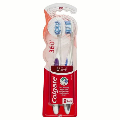 Colgate Tooth Brush 360 OpticSoft 2pck