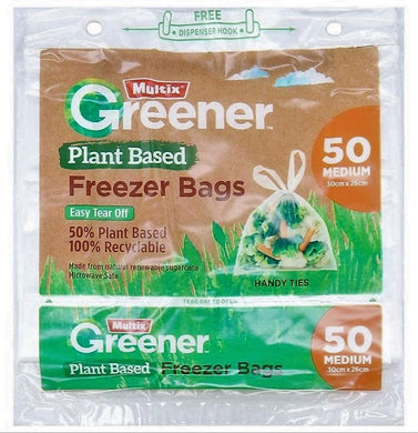 Freezer Bags Medium 30*26cm Greener 50pck