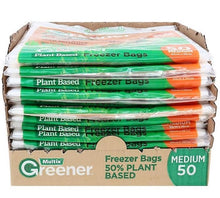 Load image into Gallery viewer, Freezer Bags Medium 30*26cm Greener 50pck