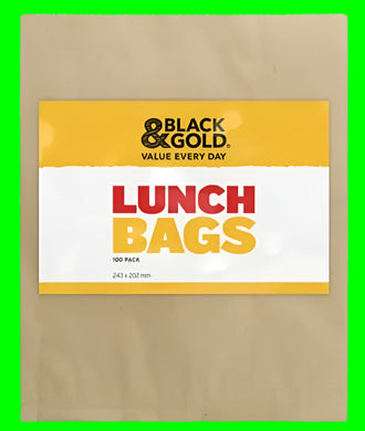 Paper Bags Brown Lunch 100pck