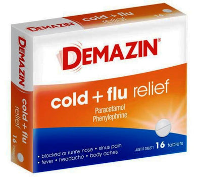 MedT - Demazin Cold & Flu Relief 16Tabs