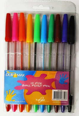 PenBp - Coloured Ball Point Pens 10pcs