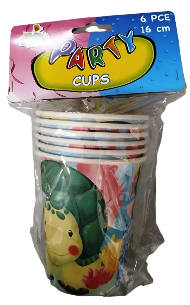 Cups - Party Paper Cups 6pcs