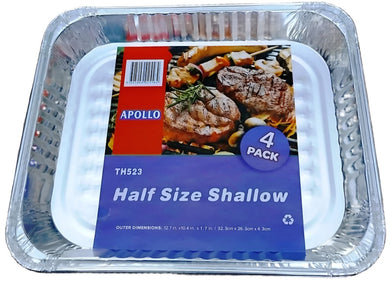 AllT - Half Size Shallow Tray 32x26x4cm 4pck - TH523