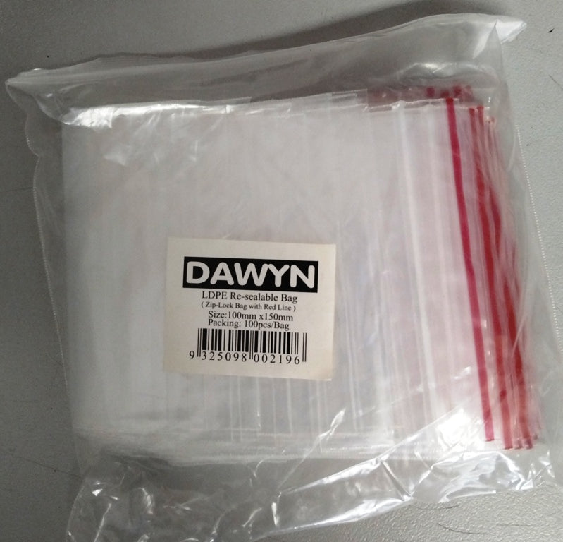 Storage Bags Small 100mm x 150mm 100pcs