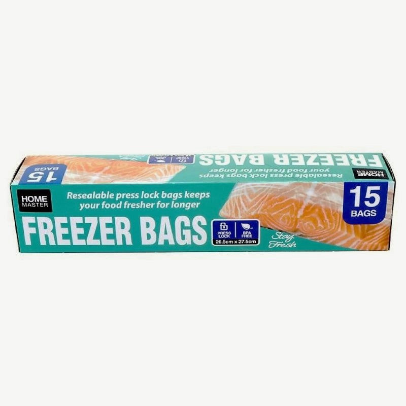 Freezer Bags Medium 26x27cm 15pck