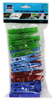 Clothes Pegs Plastic 24pcs