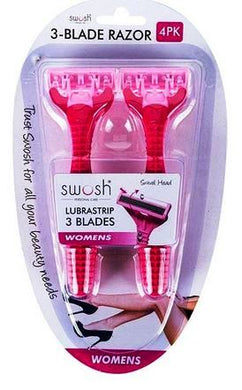 Swosh Razors Disposable 3Blade Womens 4pk