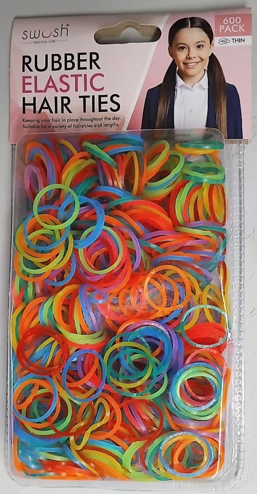 Hair Ties Elastic 600pck