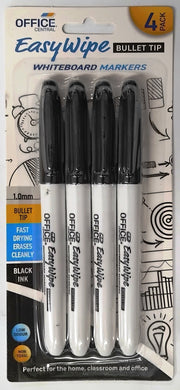 Mark - White Board Markers 4pack Bullet Tip