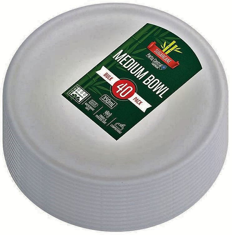 Paper Bowls Medium 350ml 40pck