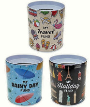 Load image into Gallery viewer, Money Tin Small 9cm Assorted Designs