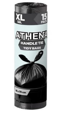 Garbage Bags Large 56Lt 80x70cm 15pck