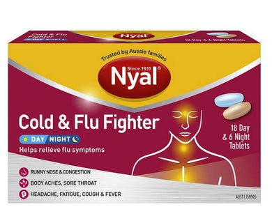 MedT - Nyal Cold & Flu Fighter 18D 6N Tablets