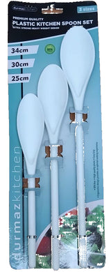 Kitchen Spoon Set of 3 Plastic