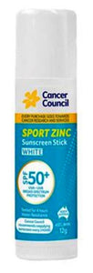 SunS - Cancer Council Sport Zinc Stick 12g White