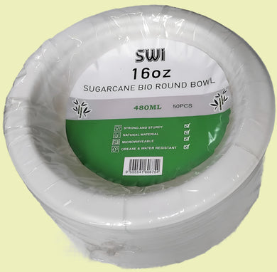 Paper Bowls Large 16oz (18cm) 50pcs