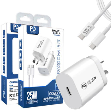 SK wall 25w charger with Type C cable
