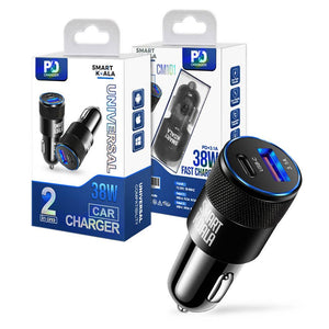 Usb Car charger 38W pd+ Usb port