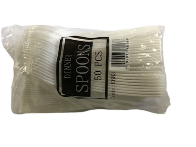 Plastic reusable Spoons 50pcs