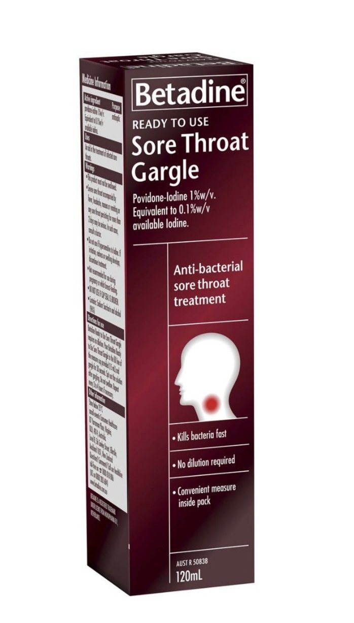 MedF- Betadine Sore Throat Gargle 120ml