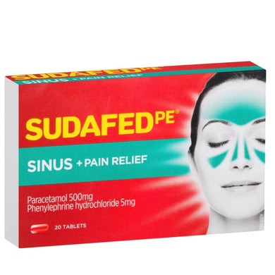 MedT - Sudafed Pain relief Sinus 20's