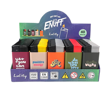 Lighter ENUFF Lighters Lulity Design 40pc