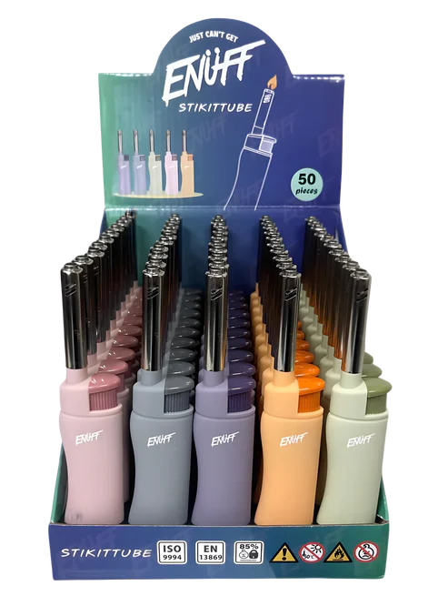 Lighter ENUFF Stickittube Windproof Lighters 50pcs