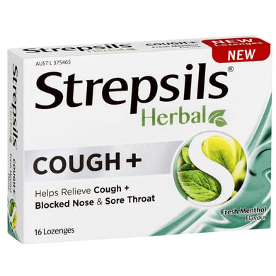 LOZ - Strepsils Herbal Cough+ Menthol