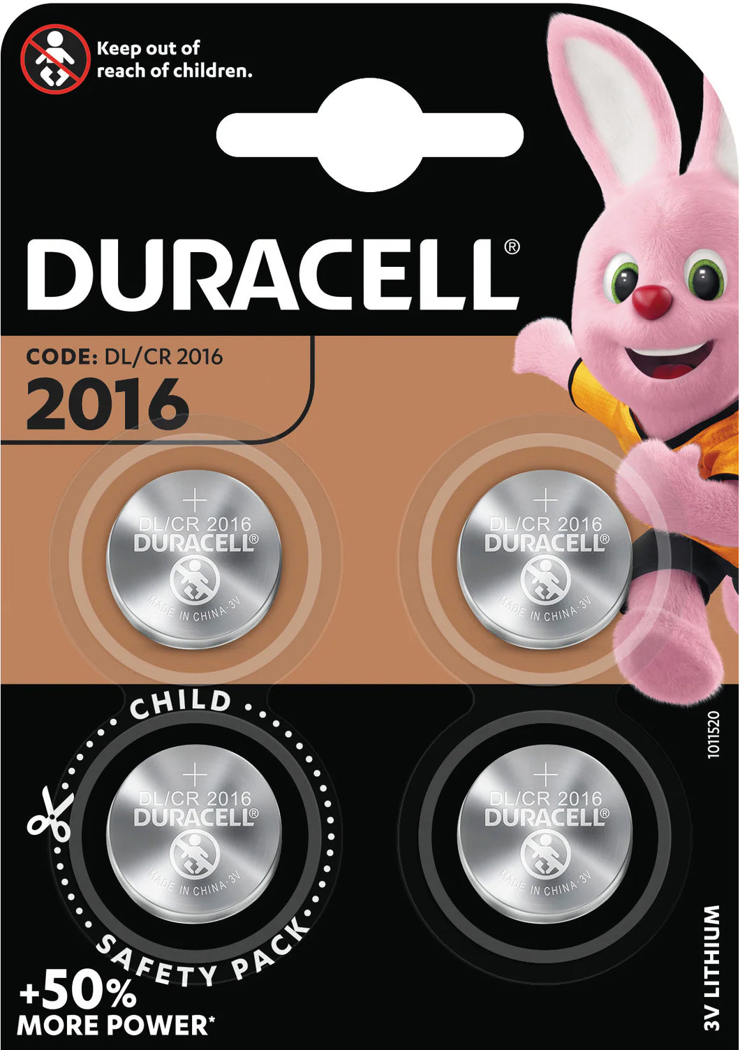 Batt - Duracell Coin Batteries CR 2016, 2025, 2032 2/4/6pcks