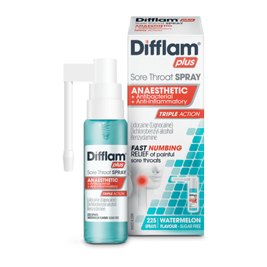 MedS - Difflam sore throat spray watermelon 225 spray Numbing