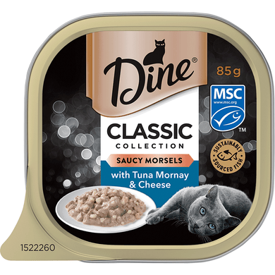 CatF - Dine C.Food saucy Morsels with Tuna & Cheese 85g