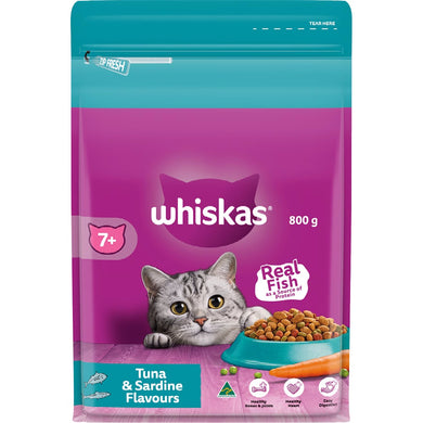 Whiskas 800g Dry Cat Food Tuna Sardines