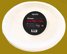 Load image into Gallery viewer, Paper Plates Oval 23cm (10”) 25pcs BBQ