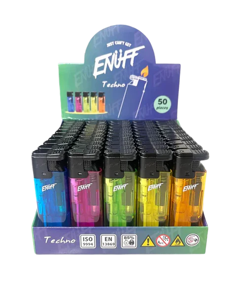 Lighter Enuff Jet Lighter Techno 50pc