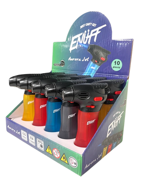 Lighter ENUFF Gas Torch Lighters Aurora Jet Design 10PCS