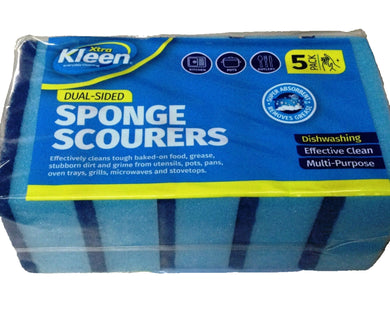 Sponge Scourers 10.5x7x3.5cm 5pk