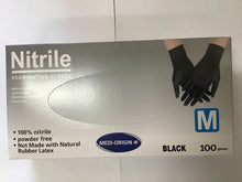 Load image into Gallery viewer, Glov- Gloves Nitrile examination Black
