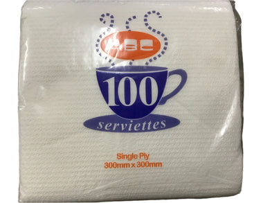 Napkins 1-Ply 30*30 100’s ABC