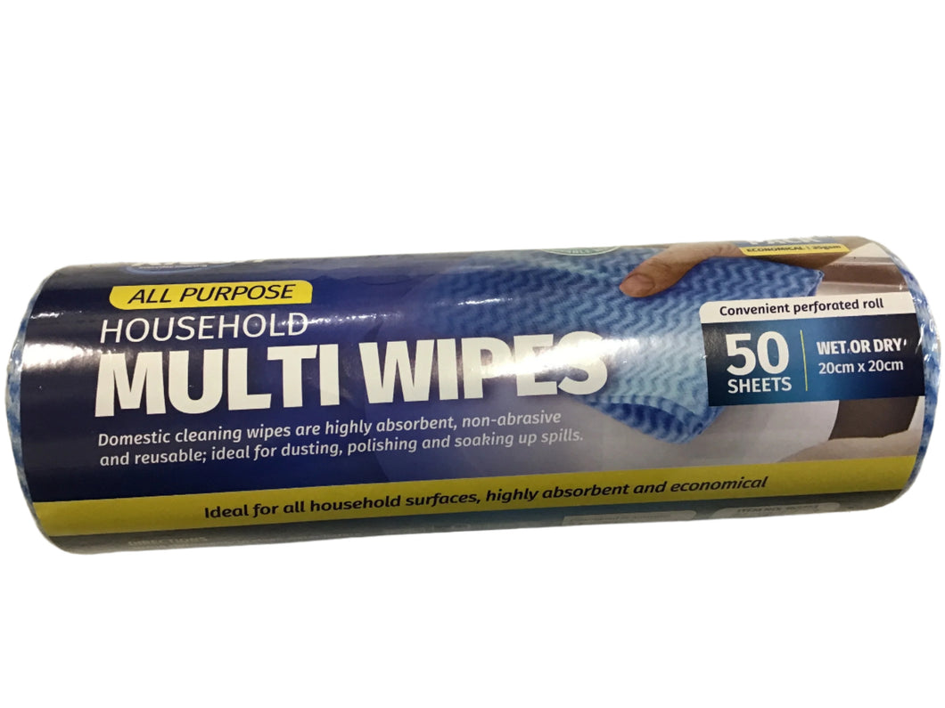 Wipes All Purpose 50sht 20x20cm