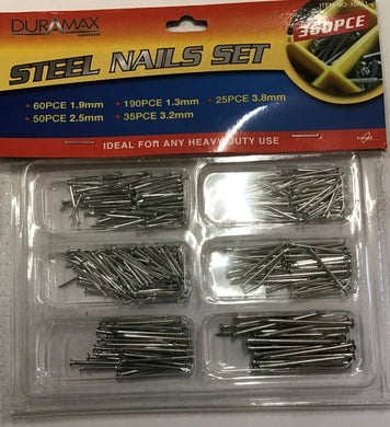 Assorted Steel Nails set 360pcs