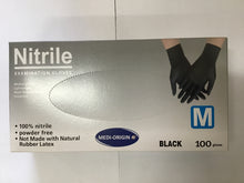 Load image into Gallery viewer, Glov- Gloves Nitrile examination Black