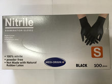 Load image into Gallery viewer, Glov- Gloves Nitrile examination Black