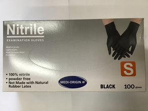 Glov- Gloves Nitrile examination Black